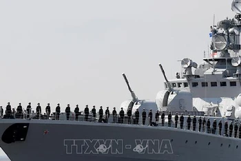 Tàu chống ngầm Severomorsk của Nga. (Ảnh minh họa: AFP/TTXVN)