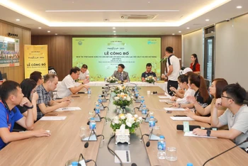 Quang cảnh Lễ công bố nhà tài trợ và chủ đề mới của Giải vô địch các câu lạc bộ golf Hà Nội mở rộng lần thứ 5. 