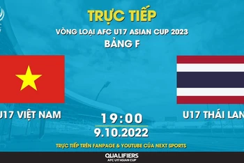 Trực tiếp: U17 Việt Nam đối đầu U17 Thái Lan