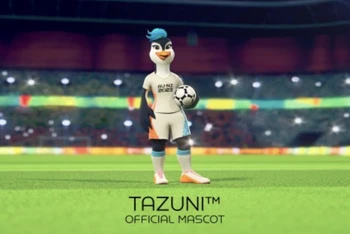 Linh vật chính thức của Vòng chung kết World Cup nữ 2023 là chú chim cánh cụt vui vẻ với tên gọi là Tazuni. (Ảnh: FIFA)