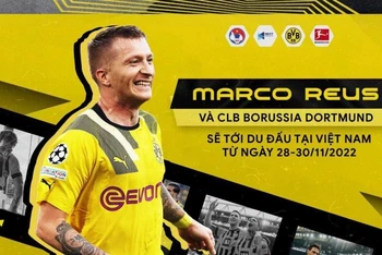 Marco Reus sang Việt Nam du đấu cùng CLB Borussia Dortmund 