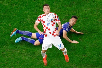 Đương kim á quân Croatia tiến vào tứ kết World Cup 2022. (Ảnh: Reuters)