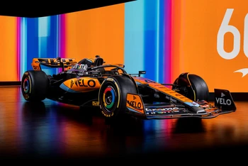 Chiếc xe MCL60 của đội đua McLaren cho mùa giải F1 2023. (Ảnh: F1)