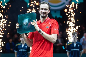 Daniil Medvedev vô địch Rotterdam Open 2023 đầy thuyết phục, ngày 19/2. (Ảnh: ATP)