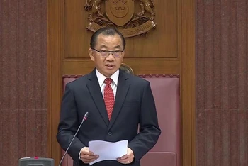Tân Chủ tịch Quốc hội Singapore tuyên thệ nhậm chức. (Nguồn: Bộ Thông tin Truyền thông Singapore)