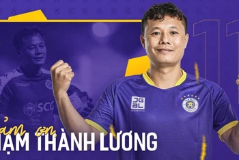 CLB Hà Nội gửi lời cảm ơn tiền vệ Thành Lương vì những cống hiến. (Ảnh: Hà Nội FC)