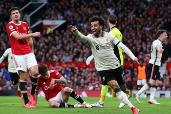 Salah được kỳ vọng sẽ tiếp tục thể hiện cái duyên ghi bàn vào lưới Quỷ đỏ. (Ảnh Eurosport)