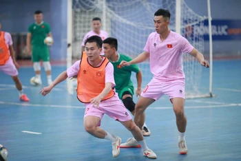 Đội tuyển futsal Việt Nam chuẩn bị bước vào giải đấu mới. (Ảnh: VFF)