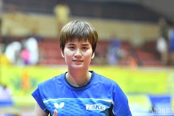 Nguyễn Khoa Diệu Khánh vô địch nội dung đơn nữ Giải vô địch bóng bàn quốc gia Báo Nhân Dân lần thứ 42.