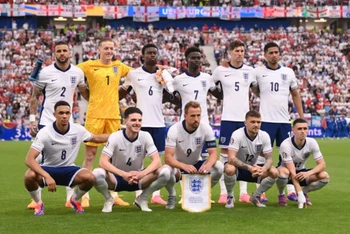 Đội tuyển Anh trước trận vòng bảng C với Đan Mạch. (Ảnh: Getty)