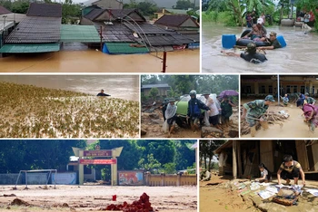 Thiên tai gây thiệt hại lớn về người, tài sản của nhân dân và công trình cơ sở hạ tầng, ảnh hưởng không nhỏ đến sản xuất kinh doanh và đời sống của người dân. (Ảnh: VGP)