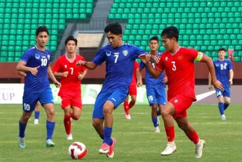 U16 Việt Nam bất ngờ đánh bại đối thủ mạnh là U16 Uzbekistan. (Ảnh: VFF)