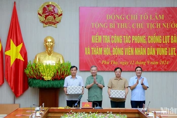 Tổng Bí thư, Chủ tịch nước Tô Lâm kiểm tra công tác phòng, chống lụt bão tại Phú Thọ.