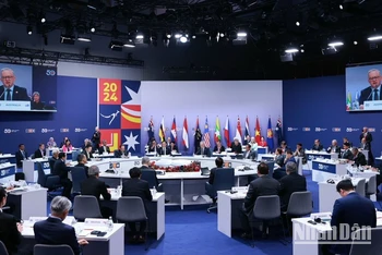 Quang cảnh phiên toàn thể Hội nghị Cấp cao Đặc biệt kỷ niệm 50 năm quan hệ ASEAN-Australia.