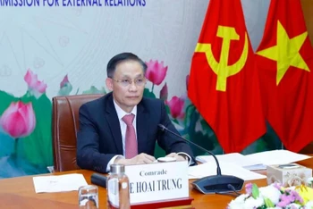 Đồng chí Lê Hoài Trung, Bí thư Trung ương Đảng, Trưởng Ban Đối ngoại Trung ương. (Ảnh: TTXVN)