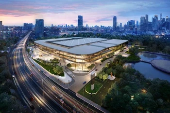 Trung tâm Hội nghị Quốc gia mang tên Queen Sirikit, nơi diễn ra Hội nghị Thượng đỉnh APEC 2022. (Ảnh: Bưu điện Bangkok)