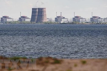 Toàn cảnh nhà máy điện hạt nhân Zaporizhzhia. (Ảnh: AFP/TTXVN)