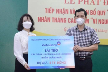 Từ nguồn tài trợ, tỉnh Quảng Ngãi sẽ trao tặng 286 nhà Đại đoàn kết trong tháng cao điểm “Vì người nghèo” năm 2022.