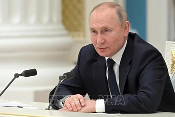 Tổng thống Nga Vladimir Putin đã có các cuộc điện đàm với Tổng Thư ký Liên hợp quốc Antonio Guterres. Ảnh: AFP/TTXVN