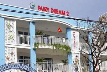 Trường Mầm non chất lượng cao Kỳ Bá - Fairy Dream 2 (thành phố Thái Bình, tỉnh Thái Bình), nơi xảy ra sự việc bạo lực đối với trẻ em.