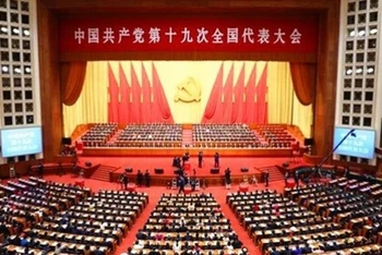 Toàn cảnh Đại hội đại biểu toàn quốc lần thứ XIX của Đảng Cộng sản Trung Quốc.