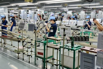 Công ty Toyoda Gosei (Nhật Bản) đầu tư dây chuyền sản xuất vô-lăng ô-tô tại Khu công nghiệp Tiền Hải (tỉnh Thái Bình) thu hút hơn 1.000 lao động địa phương.