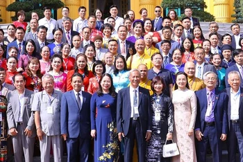 Phó Chủ tịch nước Võ Thị Ánh Xuân gặp mặt Đoàn đại biểu Hội Di sản văn hóa Việt Nam.