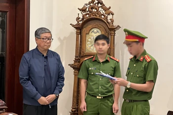 Ông Đoàn Quang Vinh, nguyên Hiệu trưởng Trường Đại học Bách khoa Đà Nẵng bị bắt. (Ảnh: Công an cung cấp)