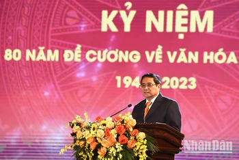 Thủ tướng Phạm Minh Chính Phát biểu tại buổi lễ.