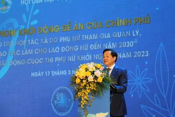 Phó Thủ tướng Lê Minh Khái phát biểu chỉ đạo.