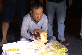 Đối tượng Phan Văn Nhàn bị bắt quả tang khi vận chuyển gần 24kg ma túy.
