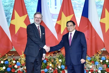 [Ảnh] Thủ tướng Phạm Minh Chính hội đàm với Thủ tướng Cộng hòa Séc Petr Fiala