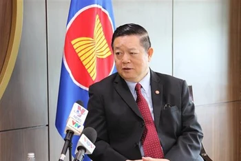 Tổng thư ký ASEAN Kao Kim Hourn. (Ảnh: Hữu Chiến/TTXVN)