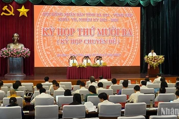Quang cảnh kỳ họp thứ 13, Hội đồng nhân dân tỉnh Bà Rịa-Vũng Tàu.