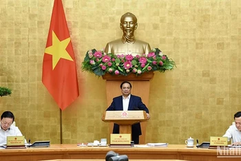 [Ảnh] Thủ tướng Phạm Minh Chính chủ trì phiên họp Chính phủ với các địa phương
