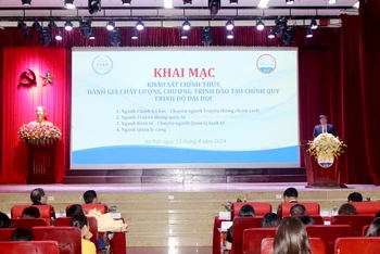 Khai mạc khảo sát đánh giá chất lượng chương trình đào tạo chính quy trình độ đại học 