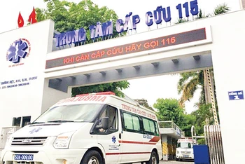 Trung tâm cấp cứu 115 Thành phố Hồ Chí Minh sẵn sàng phục vụ vận chuyển bệnh nhân. (Ảnh TTCC115) 