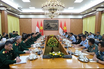 Toàn cảnh chương trình Đối thoại Chính sách quốc phòng Việt Nam-Indonesia lần thứ 3.