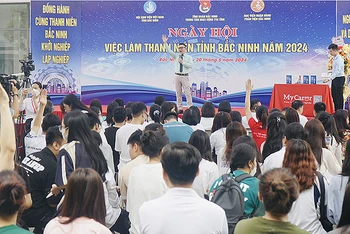 Tổ chức các chương trình ngày hội việc làm cho học sinh, sinh viên là một trong những giải pháp hiệu quả thực hiện phong trào "Học sinh 3 rèn luyện".