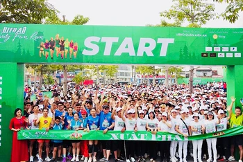 Hơn 2.000 vận động viên tham dự giải chạy Kien An Charity fun run 2023.