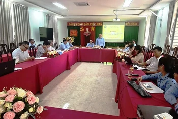 Quang cảnh buổi họp báo công bố số liệu thống kê kinh tế, xã hội Đắk Nông 6 tháng đầu năm 2023.