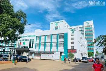Bệnh viện đa khoa Thiện Hạnh, nơi xảy ra sự việc.