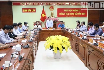 Phó Chủ tịch Thường trực Ủy ban nhân dân tỉnh Đắk Lắk Nguyễn Tuấn Hà đề nghị các sở, ngành, đơn vị, địa phương tập trung thực hiện các nhiệm vụ, giải pháp phấn đấu hoàn thành cao nhất các chỉ tiêu, nhiệm vụ năm 2024.