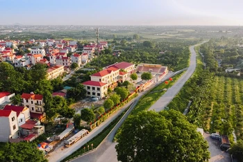 Diện mạo nông thôn Hà Nội ngày càng khang trang.
