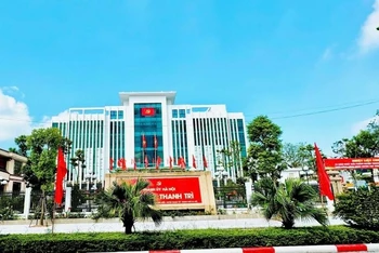 Diện mạo huyện Thanh Trì ngày càng khang trang, sạch đẹp. 