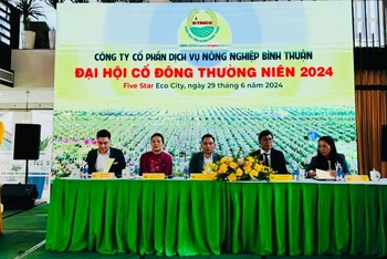 Đại hội cổ đông thường niên Công ty cổ phần Dịch vụ Nông nghiệp Bình Thuận.