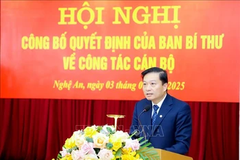 Chủ tịch UBND tỉnh Nghệ An Lê Hồng Vinh. Ảnh: Trịnh Duy Hưng/TTXVN