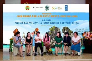 Quang cảnh Hội thảo “Chung tay vì một Hạ Long không rác thải nhựa”. (Ảnh: UNDP Việt Nam)