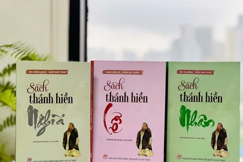 Bộ sách “Sách thánh hiền” Nhân, Lễ, Nghĩa do Nhà xuất bản Chính trị quốc gia Sự thật tái bản lần hai.