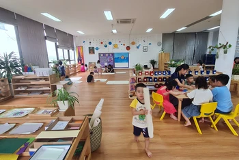 Lớp học tại Trường mầm non quốc tế FTF.